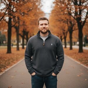 Polo Ralph Lauren Quarter Zip Mens Pullover Gray Knit Sweater Size 2XLT Tall